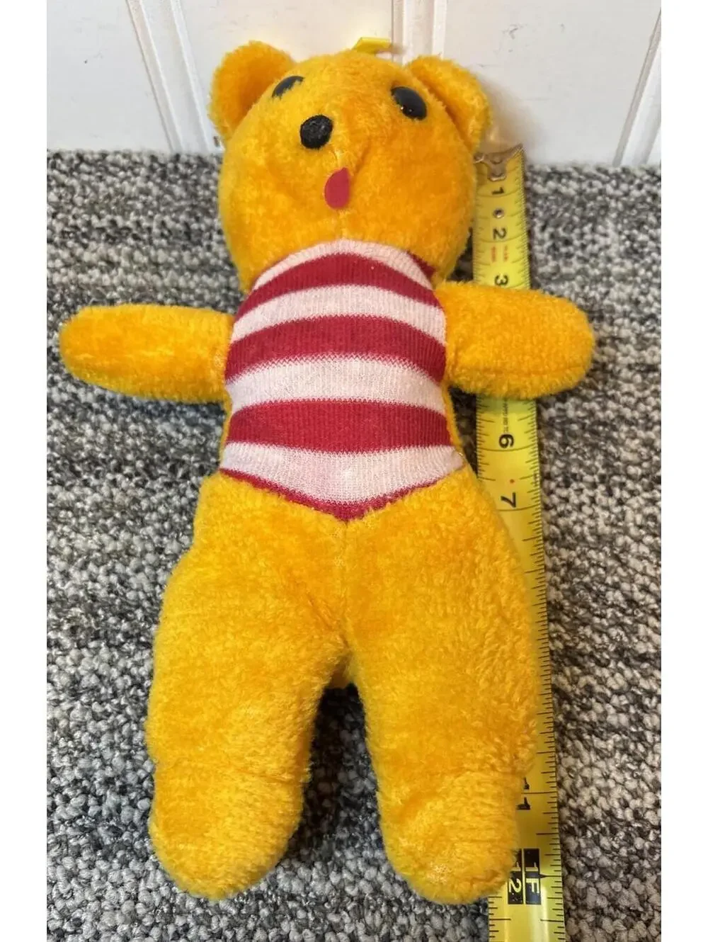 RARE VTG 1950s Brechner Bear Stuffed Animal Pooh Bear Look Alike Korea Great Con